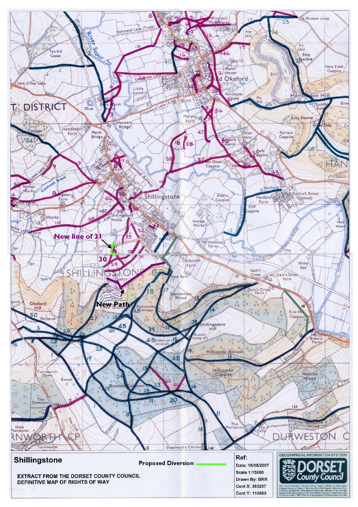 Detailed Footpaths map